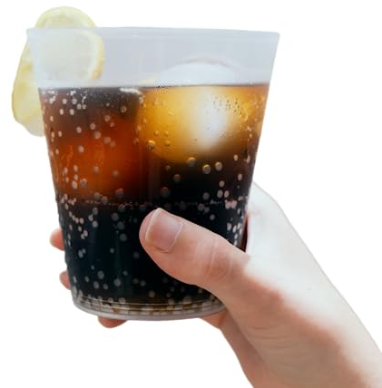 ACESA - Vasos de Plástico Duro 450ml (100u) | Vasos para Cócteles | Reutilizables y Ecológicos | Vasos de Plástico Resistentes Libre de BPA