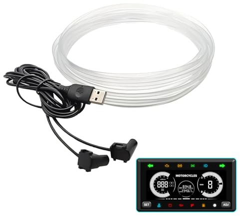 Rianpesn Luz Ambiental del Coche - Coche con iluminación Ambiental LED Flexible 5 V | Luces LED 9.8 pies para automóvil con función Activa Sonido