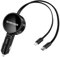 Einziehbares Auto Ladegerät für iPhone und Android-Handy Schnellladegerät Auto Zigarettenanzünder Adapter,USB Retractable Car Charger (2,6 Fuß) Kompatibel mit iPhone 15/15 Pro Max/14 Pro Max/13/12/11