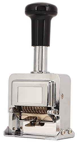 Nummernstempel, Nummernmaschine, Bürobedarf, Griffdesign, Selbstfärbender Automatischer Nummerierungsstempel für Bankwesen, Medizin, Buchhaltung, 10-stelliger Kodierer,