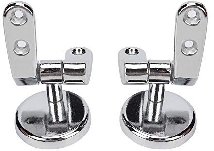 Yctze Kit di Sostituzione della Cerniera del Sedile WC a Chiusura Lenta, Sedile WC Marino con Cerniere in Metallo, Fissaggi per il Coperchio del WC e Set di Strumenti di