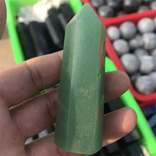 CZAOINCU Raumdekoration Natural Crystal 6-7cm Natural DongLing Jade Quartz Column Magic Wand Obelisk Point (Size : One Size)