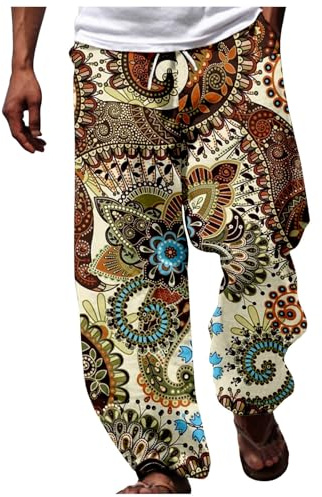 Dashiki africain style traditionnel décontracté pantalon été hawaïen vacances ankara plage pantalon de chasse homme