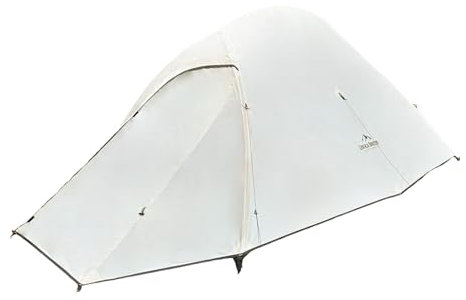 Einfach Draussen® Tenda a cupola per 2 persone, per 1-2 persone, per campeggio, autoportante, ultraleggera, impermeabile, autosufficiente, campeggio, attività all'aperto, ciclismo, moto, arrampicata,