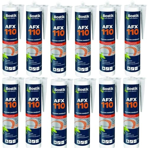 Mastic de fixation BOSTIK AFX 110 - Pack de 12 Cartouches