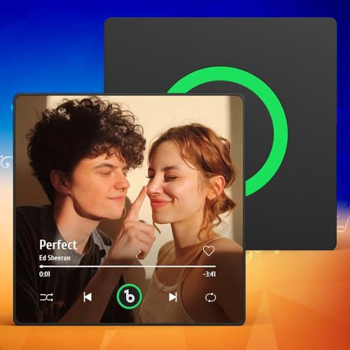 Personalisierter Musik Kühlschrankmagnet mit Foto & Song, Spotify Stil Fotomagnet, Individuelles Musik Geschenk für Paare, Freunde & Familie zu Weihnachten, Geburtstag, Valentinstag