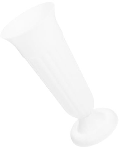 NULYLU Vase Commémoratif De Cimetière De Colonne Romaine Socle Blanc pour Décor Funéraire, Pot De Fleurs Résistant Extérieur, Ornement pour Tombes Et Mémorials