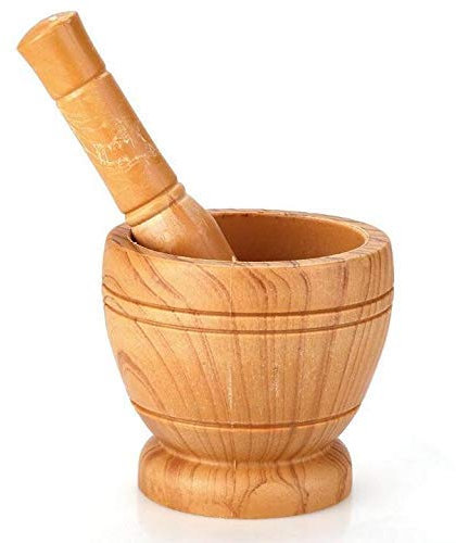 KHYTEBV Mortier et Pilon Manuel en Bois pour mortier et Pilon, Ensemble de Bols de broyage, Presse-ail, broyeur, Pot, Ensemble de Pilon à mortier, Outil de Cuisine