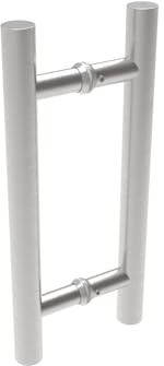 Sellon24® Griffstange 300/400 / 500 mm Türgriff für Glastür Schiebetür Griff Glasscheibe Stoßgriff Edelstahl V2A Stangengriff Türbeschlag Haltegriff Glas 8-12 mm /1 Paar (GS-304/M1-25-300/S)