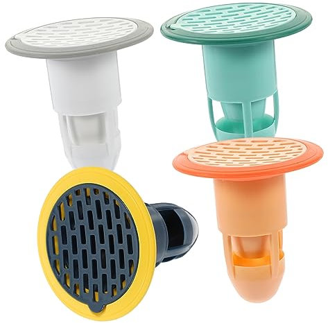 Hemobllo 4pcs Odor Filter Drain Plug Hair Catcher Bath Drain Stopper Cover Hair Catcher for Bathtub