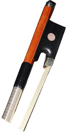 Geigenbogen zum Spielen Violinbogen aus brasilianischem Palisander 4/4 3/4 1/2 1/4 Größe runder Violinbogen(Small violin pure white winding line)