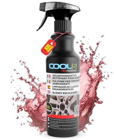 COOL5 Bloody Rim Cleaner - Detergente XXL per tutti i cerchi, 1000 ml + Detergente universale GRATUITO 500 ml