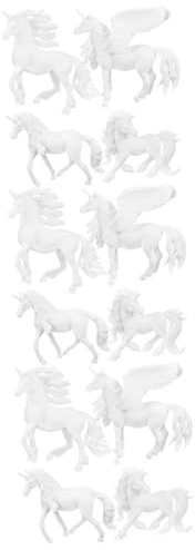 WEKAMOS 12stücke Teiliges Einhorn-figuren Zum Selbstgestalten Kreatives Malset Für Junge Mädchen -einhorn-bemalung Spielzeug Kreativität Und Vorstellungskraft
