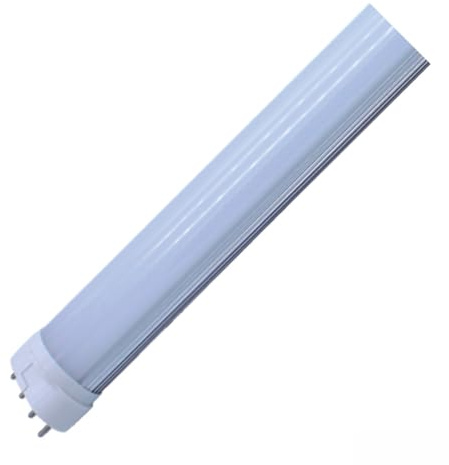 JCKJWL Tubo luminoso a barra PL 2G11 dimmerabile 4 pin 320mm 12w luminosità interna luce LED orizzontale Illuminazione di grandi aree(6500K,Transparent cover)
