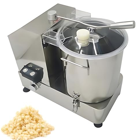 CIELOBLOEN Hachoir Électrique 6L/9L/12L et Robot Culinaire Multifonction en INOX - Machine Professionnelle pour Couper Légumes, Fruits et Préparer Biscuits Rapidement en Cuisine 12L