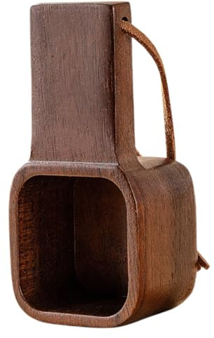 STOBAZA Cuchara Medidora De Café De Madera De Nogal Maciza, Tamaño Corto, Cuchara Medidora Para Polvo y Granos, Herramienta Multiusos Para Preparar Café y Té, Accesorio Para Cafetera,