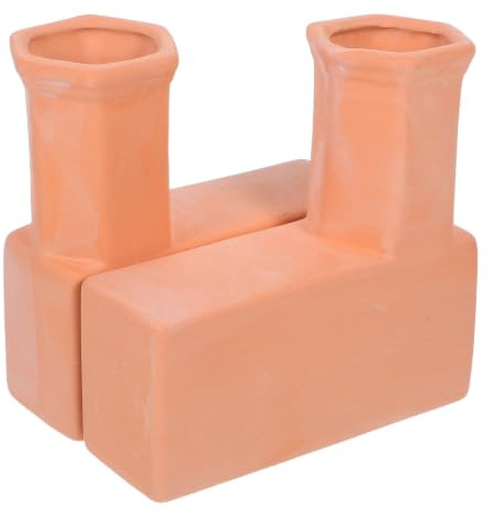 Toddmomy Piquets à Plantes à Arrosage Automatique, Arrosoir Goutte à Goutte en Argile, Terre Cuite Marron, pour Plantes en Pot, Balcons et Grands Jardins, Maintient L’humidité du Sol