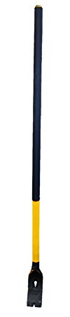 Hebe-/Ausschaleisen ALBA-Kuli 1400 mm – gehärteter Spezialstahl, gelbes Stahlrohr, mit Nagelzieher/Nagelheber – Profi Hebe- und Brechwerkzeug für Bau & Handwerk