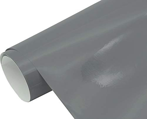 Neoxxim 7€/m2 Premium Auto Folie - GLÄNZEND Grau anthrazit Glanz 100 x 150 cm - Lackfolie Lackschutzfolie