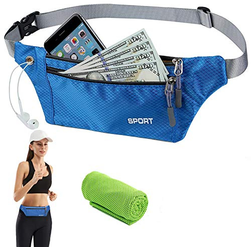 Lauftasche, Handytasche Sport, Laufgürtel, Hüfttasche Laufen Gürteltasche, wasserdichte Bauchtasche Running Belt, Jogging Fitness Gürtel, Handytasche für Damen und Herren Outdoor Aktivitäten Joggen