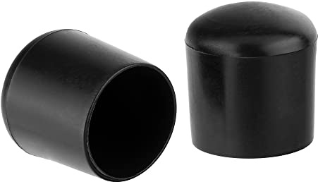16x Schutzkappen für Stuhlbeine Ø26mm, Stuhlbeinkappen rund, Schwarze Möbelgleiter Kunststoff, Bodenschoner für Stühle, Gleiter für Stühle, Stuhlgleiter, Stuhlbeinschoner