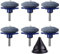 KAHEIGN 6 Piezas Afilador De Cuchillas Para Cortacésped, 5CM Universal Piedra De Rueda De Amoladora Multi-afilada Afilador De Cortacésped Rotativo Con Blade Balancer