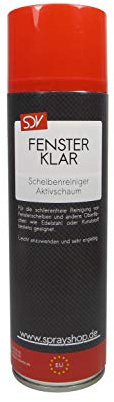 SDV Chemie Fenster Klar Scheibenreiniger Spray 3X 500ml Scheibenschaum Glasreiniger Glass Cleaner