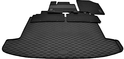 Mattenprofis Gummifußmatten+Kofferraum Set passend für Hyundai Tucson NX4 | Baujahr ab 2021, wasserundurchlässig, Automatten, Autofußmatten