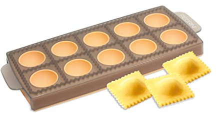 Pedrini stampo per 10 ravioli quadrati (4,5 X 4,5 cm)