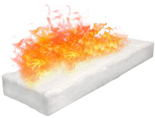 RANRAO 1 Stück Kalzium-Magnesium-Silikatfasern (CMS Bio-Fasern) Bio-Fasern Schwamm Feuerstelle Feuerbox Sicherheit Bio Feuer für Brenner Kamin Feuerbox