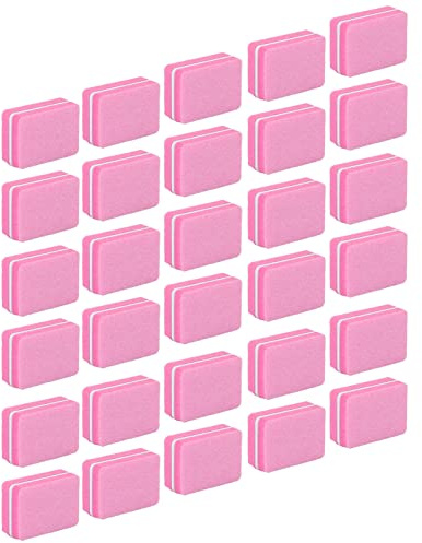 Nagelbuffert, Putsfil Kant Nagelslipblock för Hemma Nagelsalong för Nagelvård (Rosa)