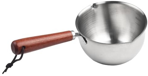 Edelstahl-Milchtopf, kleine Mini-Saucenpfanne, antihaftbeschichtet, zum Kochen von Eiern, Erwärmen von Milch, Simmern von Suppen (150 ml)