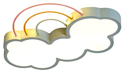 lámpara de techo de dibujos animados luz de techo led nube lámpara de arco iris lámpara de techo de protección ocular para niña niño niño dormitorio jardín de infantes / luz azul / blanca Interesting