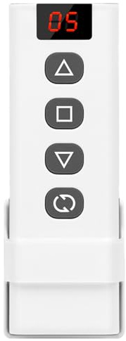 DieseRC 5 canales Control remoto RF de 433Mhz, Compatible con módulo controlador de persiana enrollable inteligente DieseRC WIFI