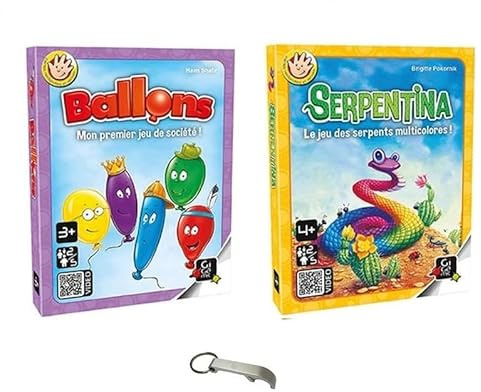 Set Luftballons + Serpentina französische Version + 1 Decap Blumie