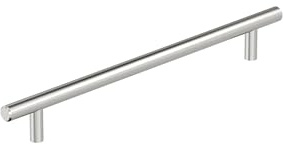 Amerock BP40521SS | Tiradores de barra de 8-13/16 pulgadas (224 mm) de centro a centro de acero inoxidable | Herrajes para armarios de cocina | Herrajes para muebles | Asa de cajón