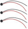EMSea 10 pz 6027 MIC Microfono a condensatore elettrico con cavo 6 * 2.7MM Cancellazione del rumore per telefono MP3 MP4 Laptop Fotocamera digitale Monitor citofono