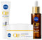 NIVEA Q10 Cofanetto, Set Skincare con Crema Viso Antirughe Giorno Extra Rassodante SPF15 50 ml, Contorno Occhi Levigante 15 ml e Siero Viso Doppia Azione 30 ml – Kit Esclusiva Amazon