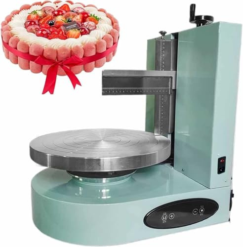 Cake Icing Machine - Portable Automatic Decorating Cake Coating Smoothing Scraping Machine, Adjustable Cake Icing Smoother Tool for Baking Birthday Cake, Essential Cake Decorating Tools