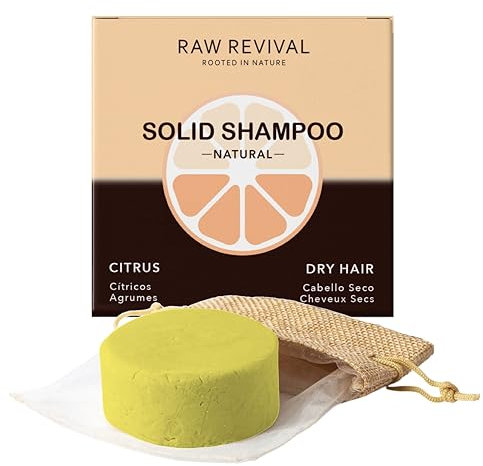 RAW REVIVAL - Shampoo capelli secchi fini et ricci | Anticaduta, Anticrespo | Crescita capelli veloce, Volumizzante capelli fini | Olio di jojoba et avocado, Curcuma, Vitamine C/E | Naturale Vegano