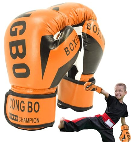 Boxningshandskar för barn, boxhandskar för barn från 3–16 års träningshandskar för MMA, muay Thai, kickboxning och sandsäck sport