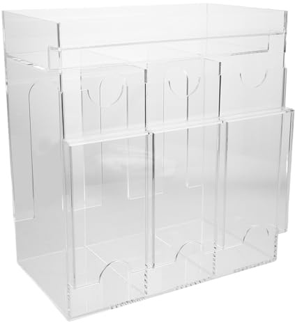 BESPORTBLE Dispenser Per Biglietti Da Visita in Acrilico Trasparente Scatola Portaoggetti Per Raccolta Di Biglietti Supporto Per Espositori Minimalista