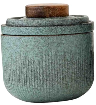 TOYANDONA Thé Portable Céramique avec Infuseur Tasse Filtrante Isolante Kit Voyage Pratique pour Bureau Extérieur et Maison Couleur Matcha Verte