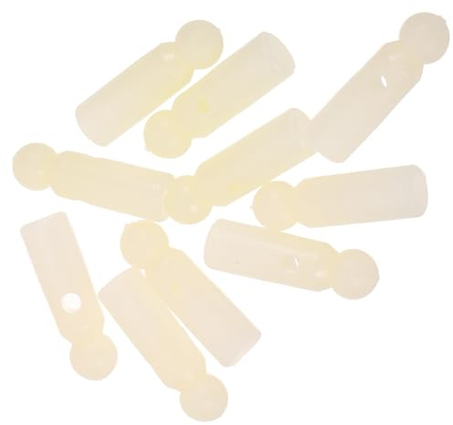 LALADEFIEE Terminali Pezzi per Bianca Plastica Pieghevole, 10 Ombrello | Ricambi per Ombrelli, Perline di Coda Ombrello da 5, 8mm, Accessori per Ombrelli Pieghevoli