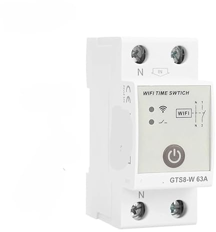 GTS8-W Intelligent WIFI DIN Rail Smart Home Wireless Remote Control Switch by Tuya APP AC220V 40A 63A 80A,práctico