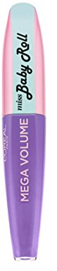 L'Oréal Paris Mega Volume Miss Manga Baby Roll Mascara Lilac, 1er Pack (1 x 9 ml)