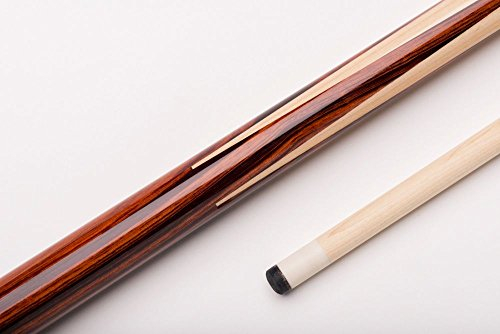 MIT MY4-001 Sneaky Pete Billard-Queue für Poolbillard, 2-teilig, mit Klebeleder, Vollholz-Oberteil und lackiertem Griff inkl. Gewindeschoner