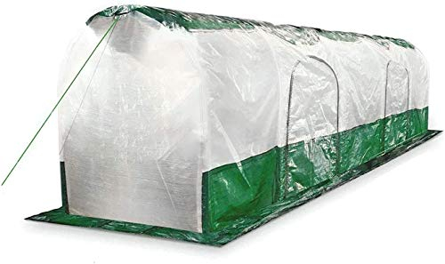 BioGreen Folientunnel SUPERDOME | 300 cm Länge | Schattier-Folie im Dach | schützt vor Frost & Hitze | 2 Öffnungen mit Reißverschluss | 90 g/m² Folie