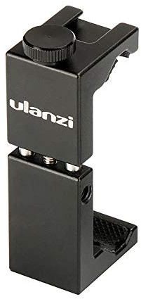 ULANZI ST-02S universellt smartphone-stativ med Cold Shoe Mount Shoe Mount - metall - för alla telefoner - även filma vertikalt