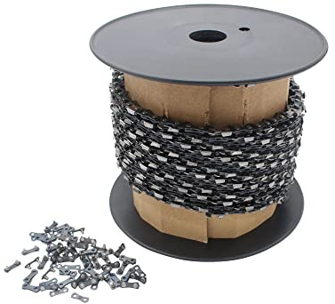 SECURA Kettenrolle Ketten Sägekette 3/8LP 1,3mm 1640 Treibglieder Nieten Halbmeißel
